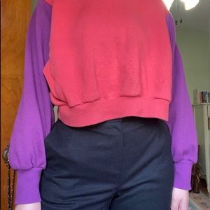 80’s Inspired Cropped Sweatshirt